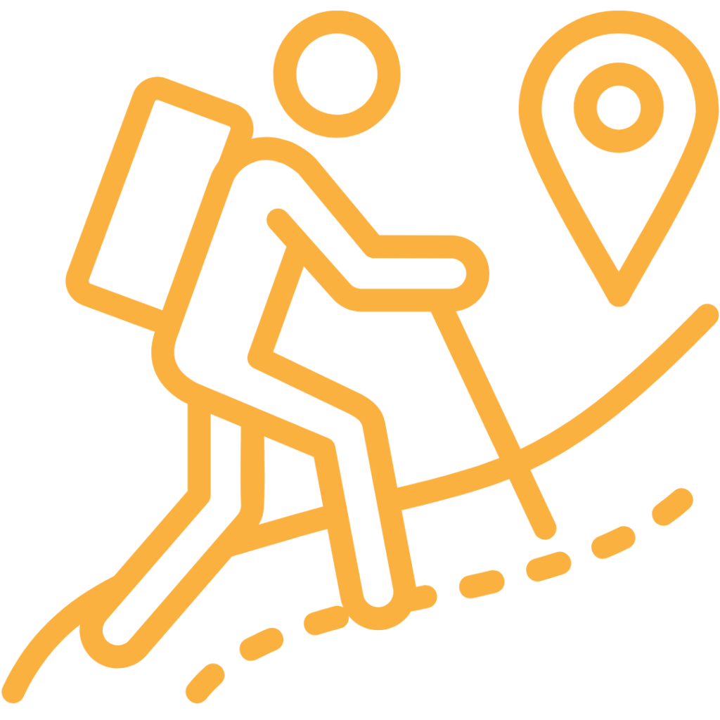 Cartoon Hiking